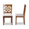Baxton Studio Nicolette Modern and Contemporary Grey Fabric and Walnut Brown Finished Wood 2-PC Dining Chair Set 176-11387-Zoro - alternate 2